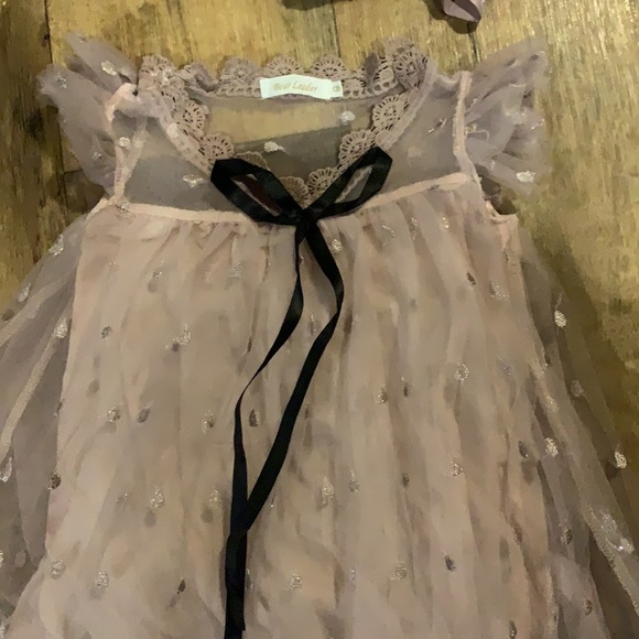 Toddler tulle dress with bow size 5t - Picture 3 of 4